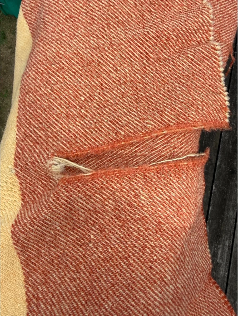 Pendelton 1940-50s Hotel Mallory Wool Blanket Vintage